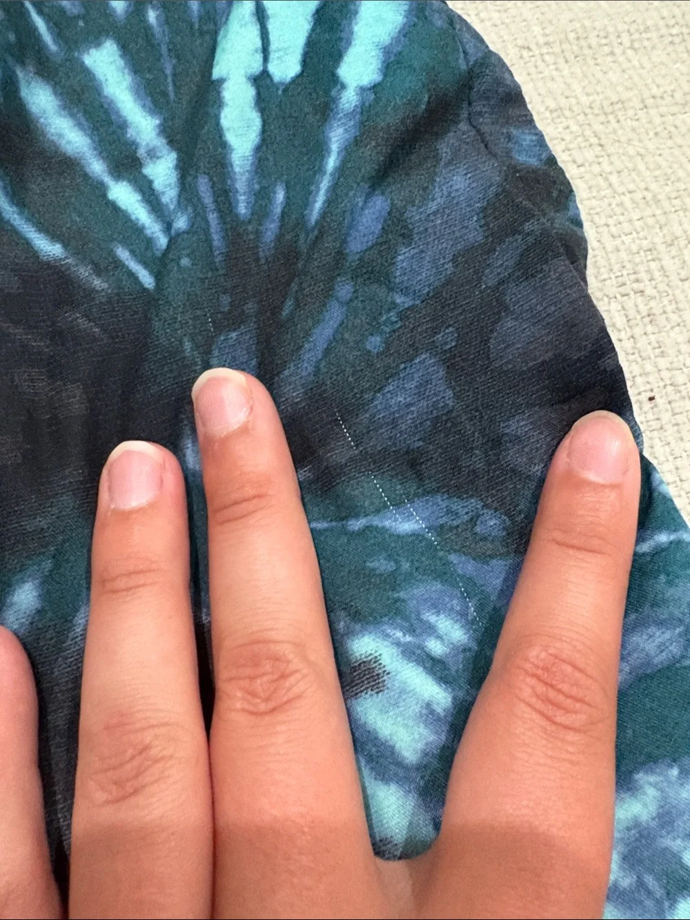 Men's Blue Tie-Dye Swim Shorts